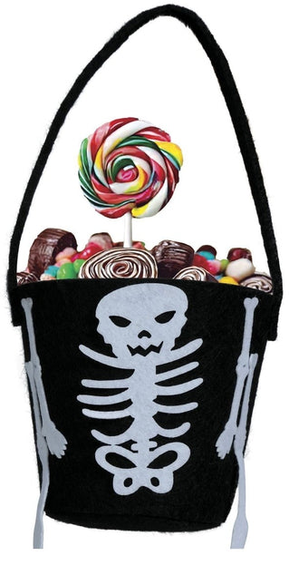Halloween Snoepbakje Skelet 12cm - Partywinkel - 8434077249840