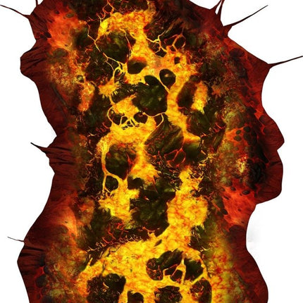 Halloween Sticker Lava 90cm - Partywinkel - 8434077268902
