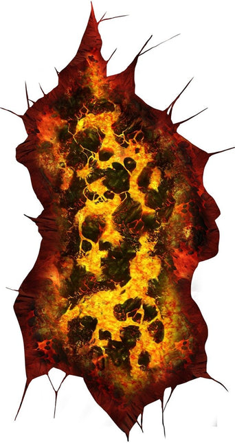 Halloween Sticker Lava 90cm - Partywinkel - 8434077268902