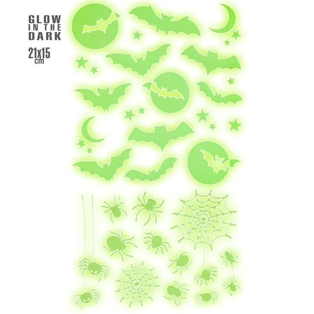 Halloween Stickers Wit Glow In The Dark van Widmann koop je bij Partywinkel