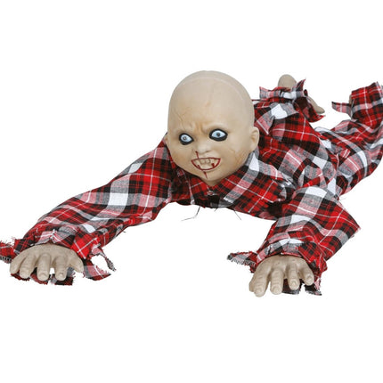 Halloween Tafeldecoratie Kruipende Zombie 90cm - Partywinkel - 8434077267936