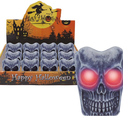 Halloween Tafeldecoratie Schedel Kaars 6cm van Fiestas Guirca koop je bij Partywinkel