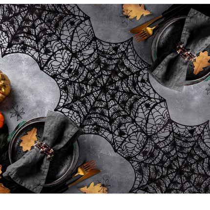 Halloween Tafelloper Spinnenweb 1,36m van Fiestas Guirca koop je bij Partywinkel