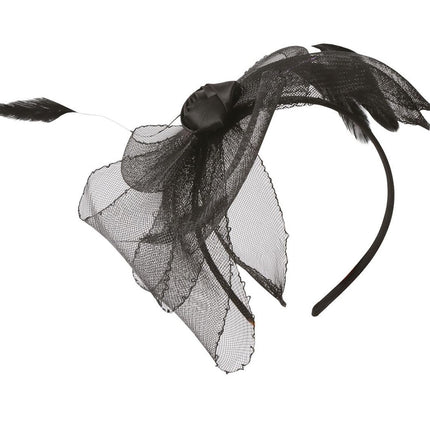 Halloween Tiara Bloemen Zwart van Fiestas Guirca koop je bij Partywinkel