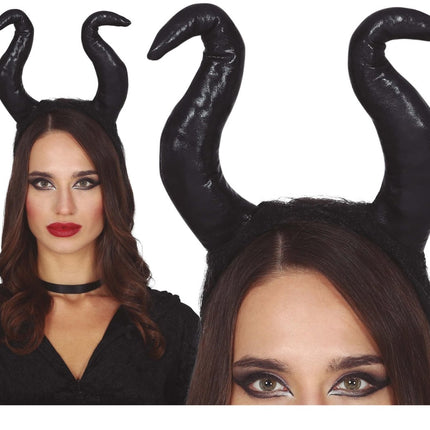 Halloween Tiara Hoge Hoorns van Fiestas Guirca koop je bij Partywinkel