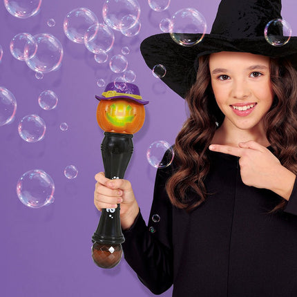 Halloween Toverstaf Pompoen Met Licht En Geluid 32cm van Fiestas Guirca koop je bij Partywinkel