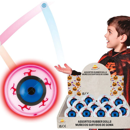 Halloween Uitdeelcadeautjes Stuiterbal Oogbol 5,5cm 12st van Fiestas Guirca koop je bij Partywinkel