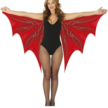 Halloween Vleugels Rood 1,7m - Partywinkel - 8434077168813