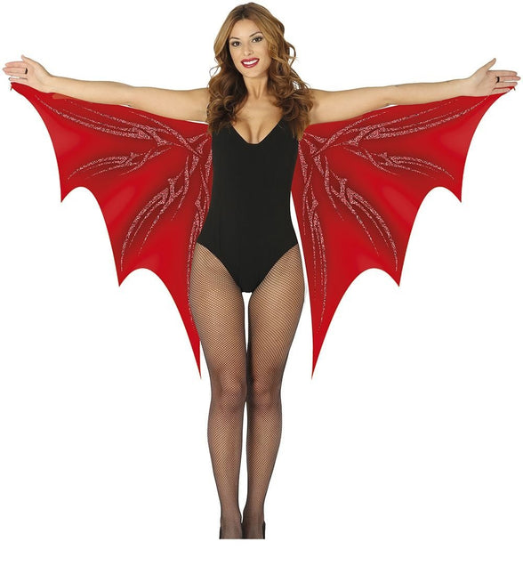 Halloween Vleugels Rood 1,7m - Partywinkel - 8434077168813