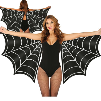Halloween Vleugels Spinnenweb 1,7m - Partywinkel - 8434077168820