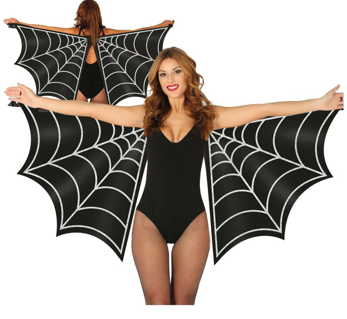 Halloween Vleugels Spinnenweb 1,7m - Partywinkel - 8434077168820