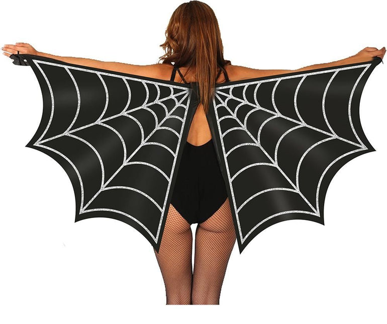 Halloween Vleugels Spinnenweb 1,7m - Partywinkel - 8434077168820