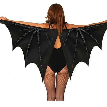 Halloween Vleugels Zwart Vleermuis 1,7m - Partywinkel - 8434077168806