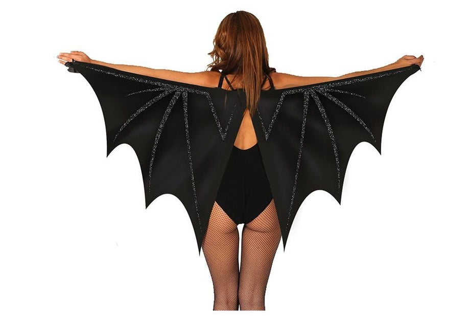Halloween Vleugels Zwart Vleermuis 1,7m - Partywinkel - 8434077168806