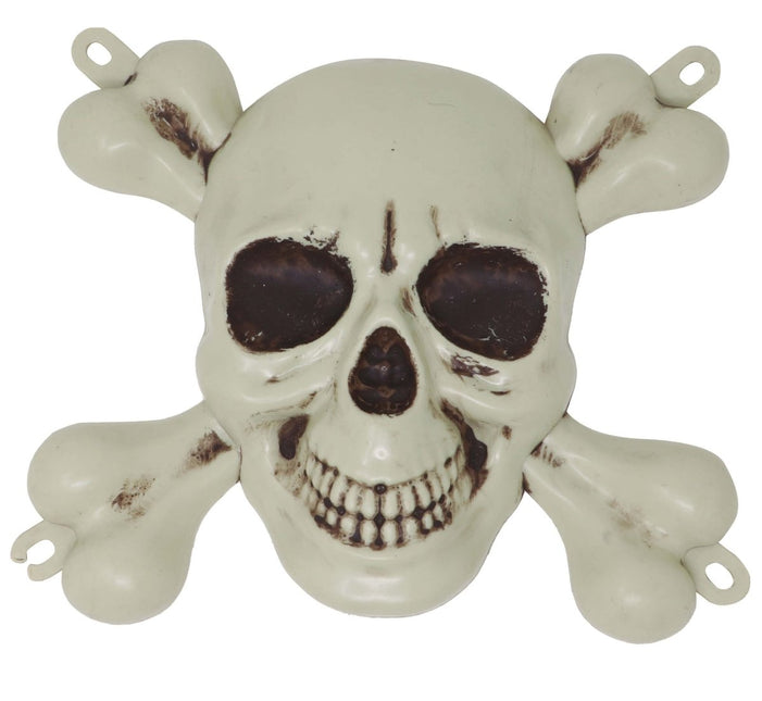 Halloween Wanddecoratie Piratenschedel 30cm - Partywinkel - 8434077249376