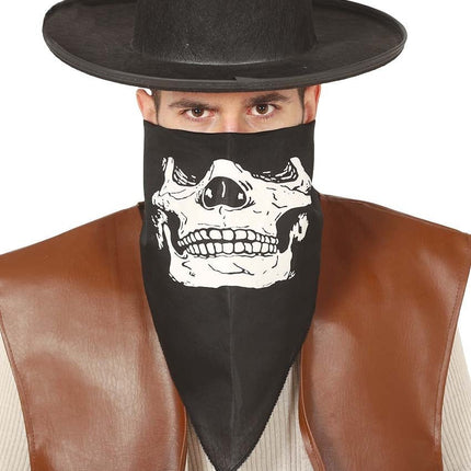 Halloween Zakdoek Schedel van Fiestas Guirca koop je bij Partywinkel