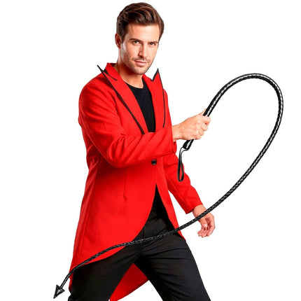 Halloween Zweep Zwart Duivel 1,8m van Widmann koop je bij Partywinkel
