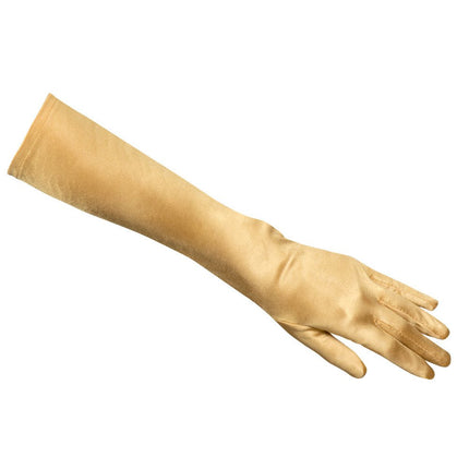 Handschoenen Lang Satijn Goud van Boland koop je bij Partywinkel