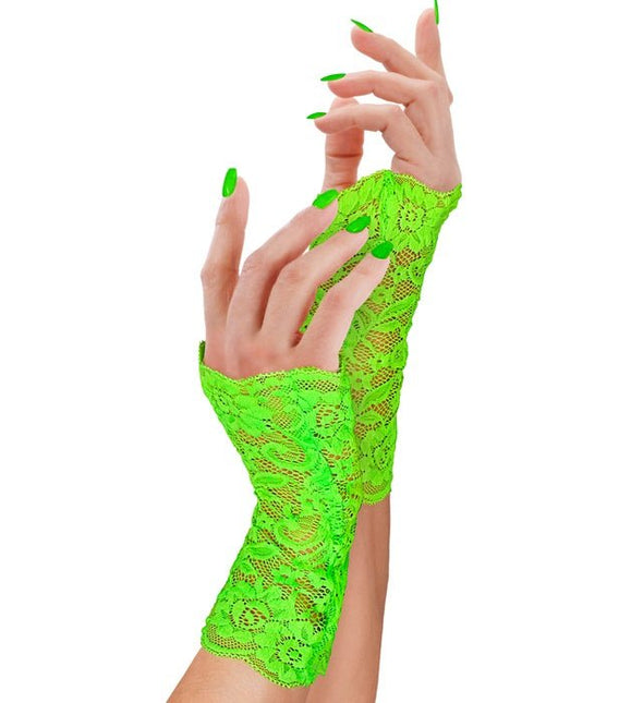 Handschoenen Neon Groen Kant van Widmann koop je bij Partywinkel