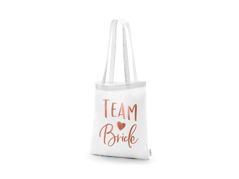 Handtas Team Bride Wit 42cm van Partydeco koop je bij Partywinkel