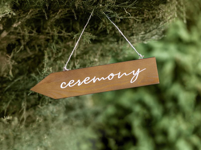 Hangbord Ceremony 36cm van Partydeco koop je bij Partywinkel