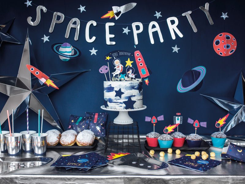 Hangdecoratie Space 5st van Partydeco koop je bij Partywinkel