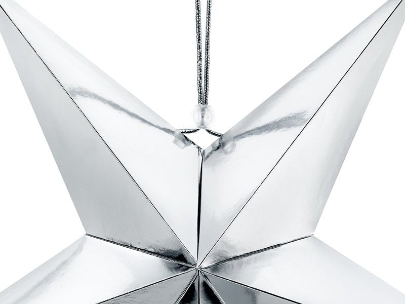 Hangdecoratie Ster Zilver 45cm van Partydeco koop je bij Partywinkel