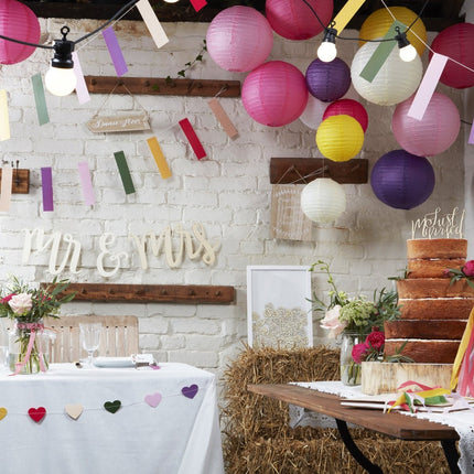 Hangdecoratie Tekstbord Hout 20cm van Ginger Ray koop je bij Partywinkel