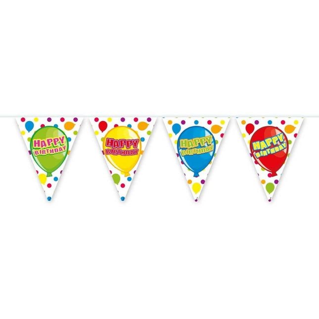 Happy Birthday Ballonnen Slingers 6m van Folat koop je bij Partywinkel