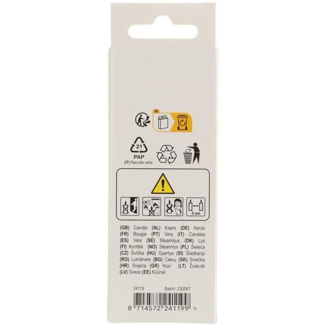 Happy Birthday Kaars 9 Jaar 7cm van Folat koop je bij Partywinkel