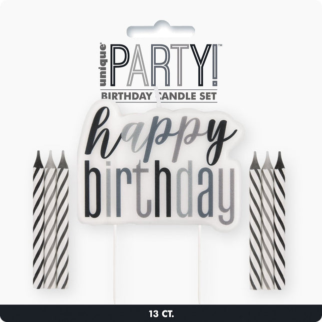 Happy Birthday Kaarsen Gekleurd 13st van Unique koop je bij Partywinkel