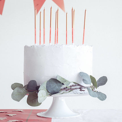 Happy Birthday Kaarsen Golden Dusk 12,5cm 16st van Folat koop je bij Partywinkel