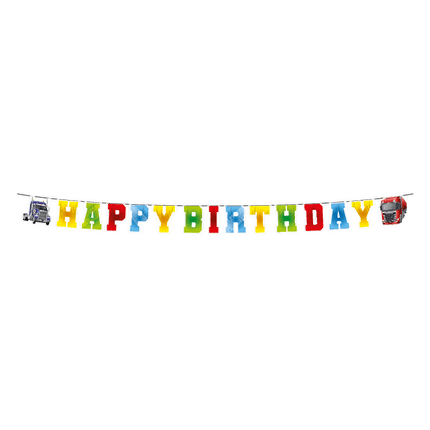 Happy Birthday Letterslinger Gekleurd 3m - Partywinkel - 8716764237904