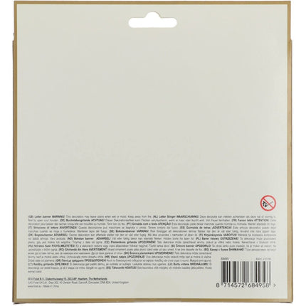 Happy Birthday Letterslinger Golden Dusk 1,5m van Folat koop je bij Partywinkel