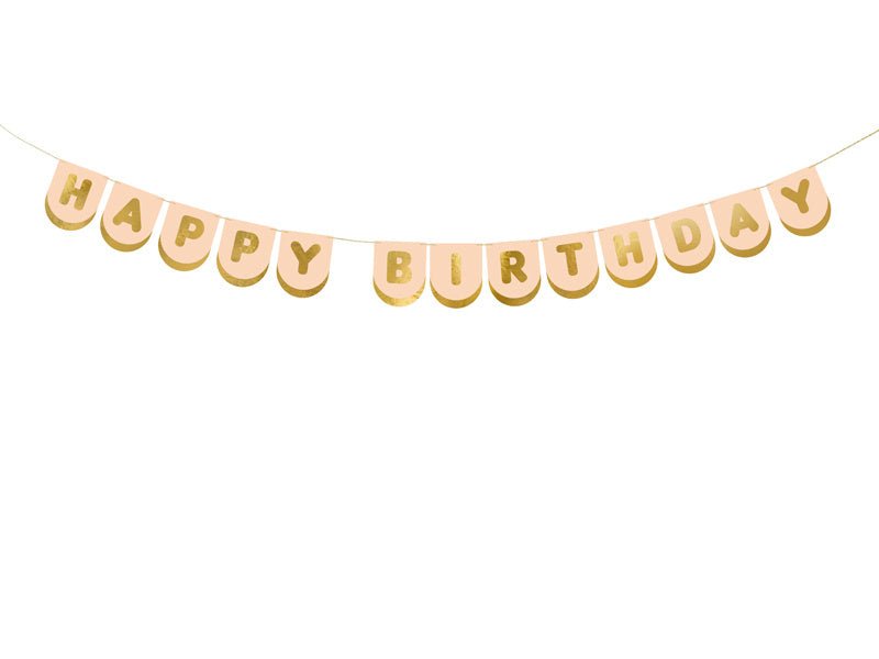 Happy Birthday Letterslinger Roze 1,5m van Partydeco koop je bij Partywinkel