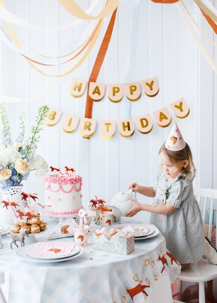 Happy Birthday Letterslinger Roze 1,5m van Partydeco koop je bij Partywinkel