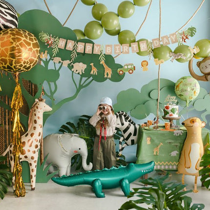 Happy Birthday Letterslinger Safari 1,8m van Partydeco koop je bij Partywinkel