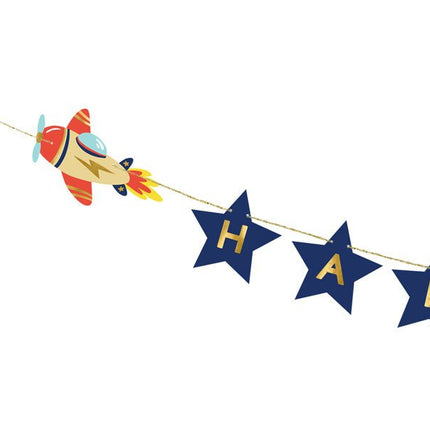 Happy Birthday Letterslinger Space 3m van Partydeco koop je bij Partywinkel