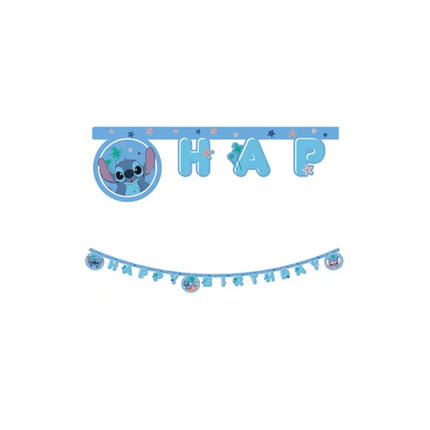 Happy Birthday Letterslinger Stich & Angel - Partywinkel - 5201184969120