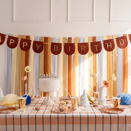 Happy Birthday Letterslinger Zwart Goud 3m van Partydeco koop je bij Partywinkel
