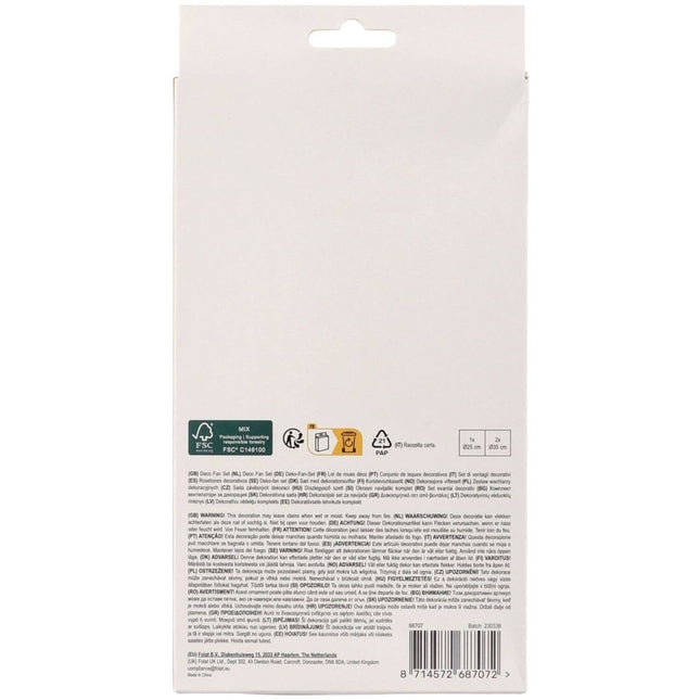 Happy Birthday Papieren Waaiers 3st van Folat koop je bij Partywinkel