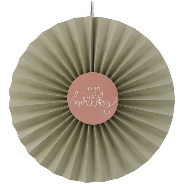 Happy Birthday Papieren Waaiers 3st van Folat koop je bij Partywinkel