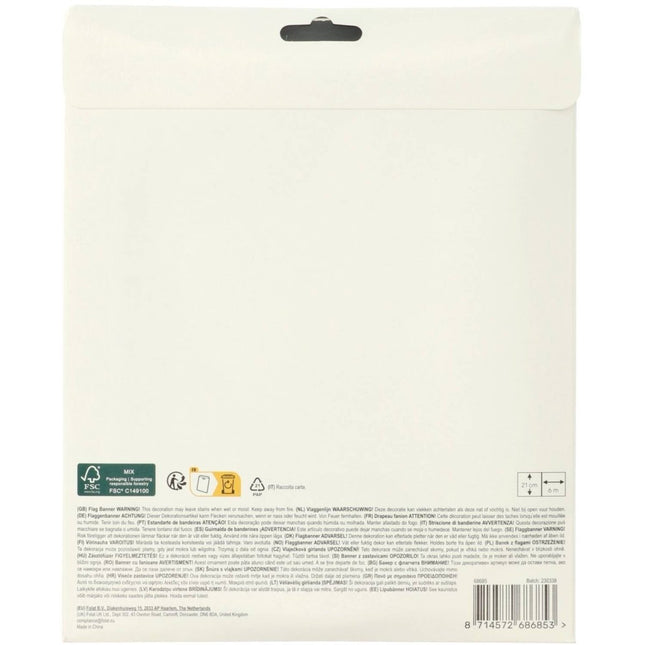 Happy Birthday Slinger Zwart 6m van Folat koop je bij Partywinkel