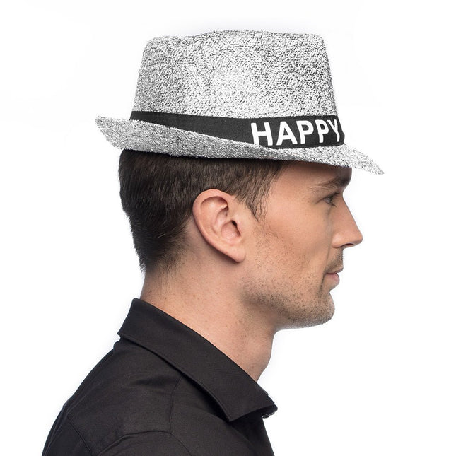 Happy New Year Hoed Glitter - Partywinkel - 8712026134509