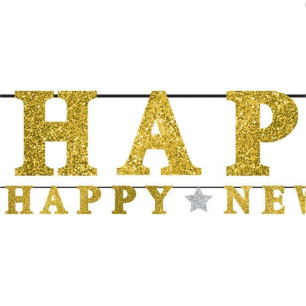 Happy New Year Letterslinger 3,6m van Riethmueller koop je bij Partywinkel