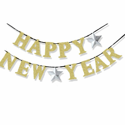 Happy New Year Letterslinger 3,6m van Riethmueller koop je bij Partywinkel
