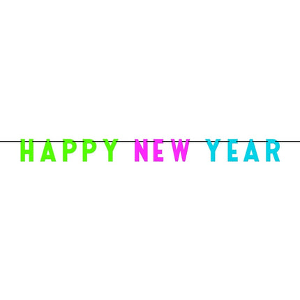 Happy New Year Letterslinger Neon 2,74m van Riethmueller koop je bij Partywinkel