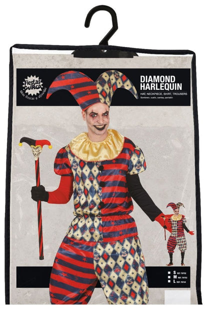 Harlekijn Halloween Kostuum Heren Diamant van Fiestas Guirca koop je bij Partywinkel