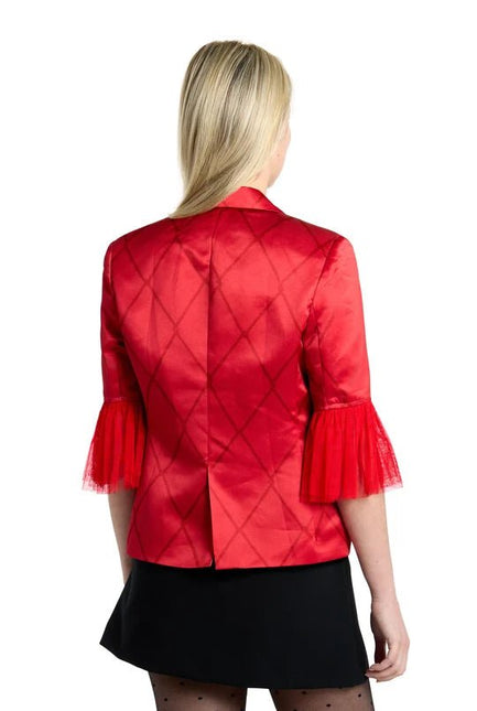 Harley Quinn Blazer Dames Rood van OppoSuits koop je bij Partywinkel