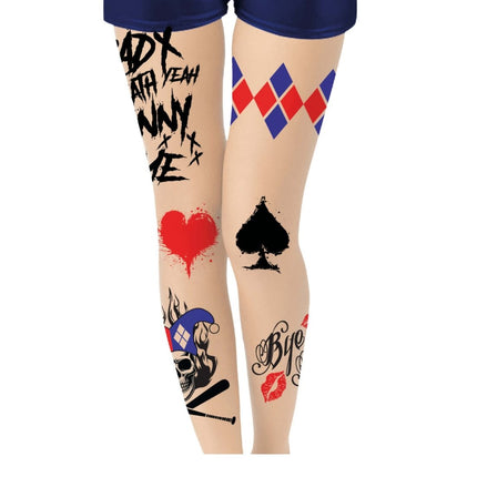 Harley Quinn Legging Meisje van Fiestas Guirca koop je bij Partywinkel